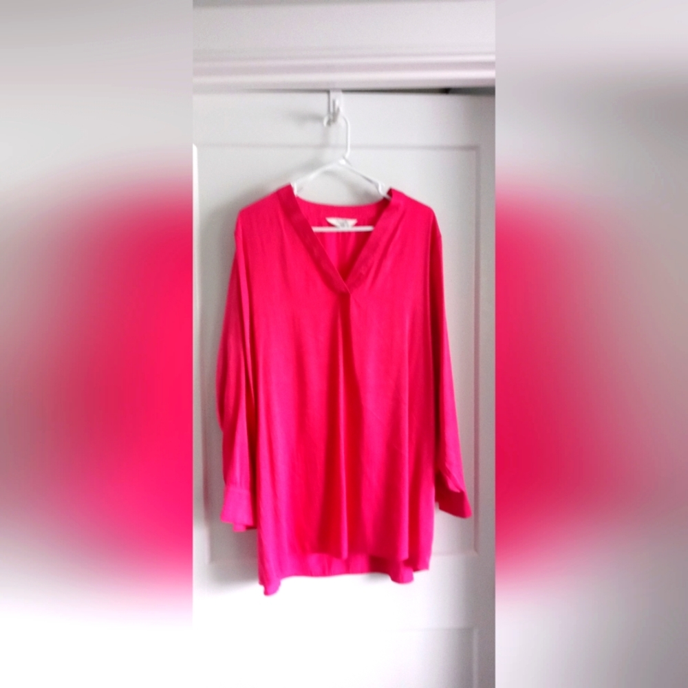 Primark womens LS silky type blouse